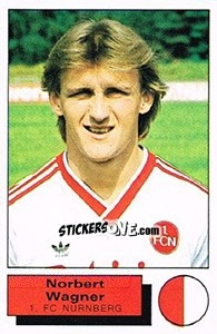Sticker Norbert Wagner - German Football Bundesliga 1985-1986 - Panini