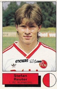 Sticker Stefan Reuter - German Football Bundesliga 1985-1986 - Panini