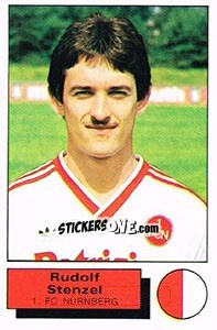 Sticker Rudolf Stenzel - German Football Bundesliga 1985-1986 - Panini
