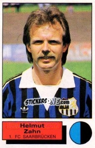 Cromo Helmut Zahn - German Football Bundesliga 1985-1986 - Panini
