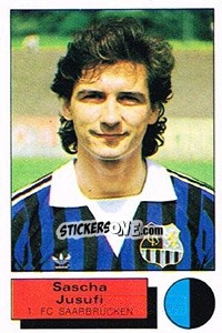 Sticker Sascha Jusufi - German Football Bundesliga 1985-1986 - Panini