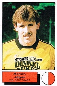 Sticker Armin Jager - German Football Bundesliga 1985-1986 - Panini
