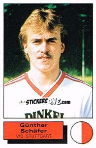 Sticker Gunther Schafer - German Football Bundesliga 1985-1986 n. 276 - Panini