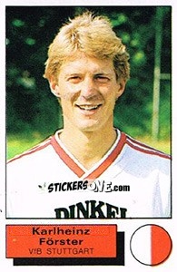 Cromo Karlheinz Forster - German Football Bundesliga 1985-1986 - Panini