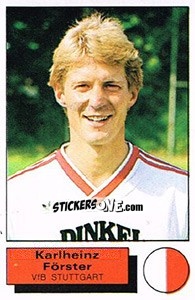 Sticker Karlheinz Forster - German Football Bundesliga 1985-1986 n. 277 - Panini