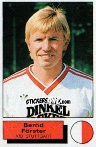 Sticker Bernd Forster - German Football Bundesliga 1985-1986 n. 279 - Panini