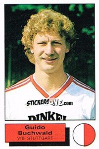 Cromo Guido Buchwald - German Football Bundesliga 1985-1986 - Panini