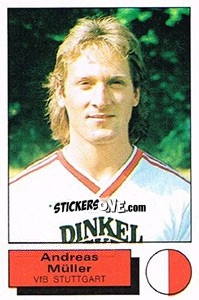 Sticker Andreas Muller - German Football Bundesliga 1985-1986 n. 283 - Panini