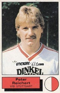 Cromo Peter Reichert - German Football Bundesliga 1985-1986 - Panini