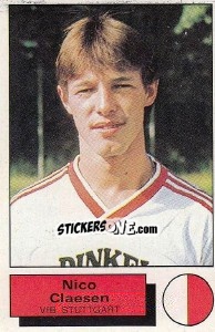 Sticker Nico Claesen - German Football Bundesliga 1985-1986 - Panini