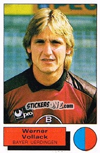 Cromo Werner Vollack - German Football Bundesliga 1985-1986 - Panini