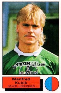 Sticker Manfred Kubik - German Football Bundesliga 1985-1986 - Panini