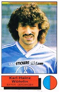 Sticker l-Heinz Wohrlin - German Football Bundesliga 1985-1986 - Panini