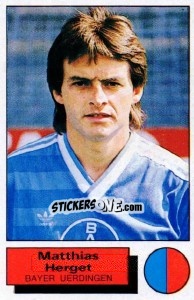 Sticker Matthias Herget - German Football Bundesliga 1985-1986 - Panini
