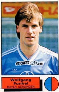 Cromo Wolfgang Funkel - German Football Bundesliga 1985-1986 - Panini