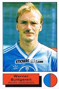 Sticker Werner Buttgereit - German Football Bundesliga 1985-1986 - Panini