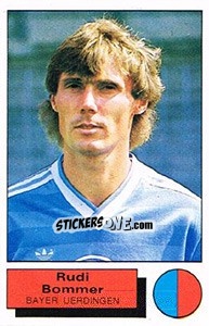 Figurina Rudi Bommer - German Football Bundesliga 1985-1986 - Panini