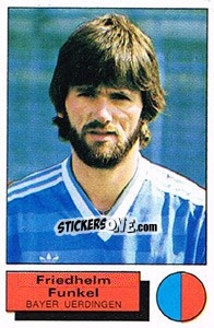 Cromo Friedhelm Funkel - German Football Bundesliga 1985-1986 - Panini