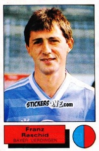 Cromo Franz Raschid - German Football Bundesliga 1985-1986 - Panini