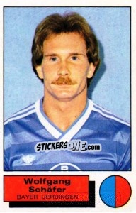 Sticker Wolfgang Schafer - German Football Bundesliga 1985-1986 - Panini