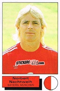 Cromo Norbert Nachtweih - German Football Bundesliga 1985-1986 - Panini