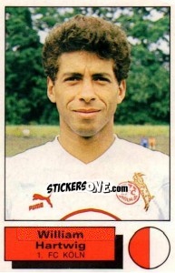 Sticker William Hartwig - German Football Bundesliga 1985-1986 - Panini