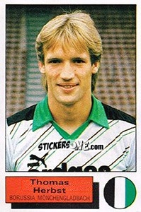 Sticker Thomas Herbst - German Football Bundesliga 1985-1986 - Panini