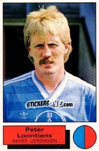 Sticker Peter Loontiens - German Football Bundesliga 1985-1986 - Panini