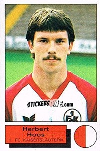 Figurina Herbert Hoos - German Football Bundesliga 1985-1986 - Panini