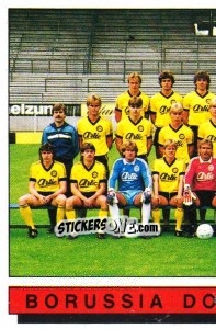 Sticker Borussia Dortmund - German Football Bundesliga 1985-1986 - Panini