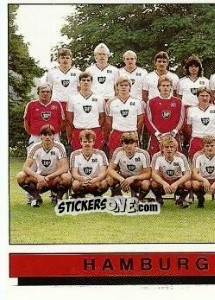 Cromo Hamburger SV - German Football Bundesliga 1985-1986 - Panini