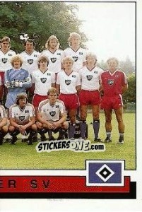 Cromo Hamburger SV - German Football Bundesliga 1985-1986 - Panini