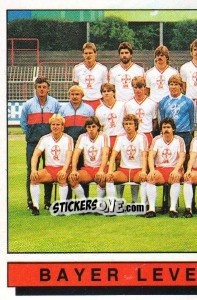 Cromo Bayer Leverkusen - German Football Bundesliga 1985-1986 - Panini