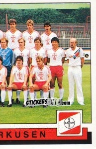 Figurina Bayer Leverkusen - German Football Bundesliga 1985-1986 - Panini