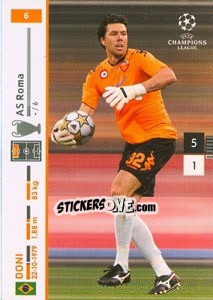 Sticker Doni - UEFA Champions League 2007-2008. Trading Cards Game - Panini