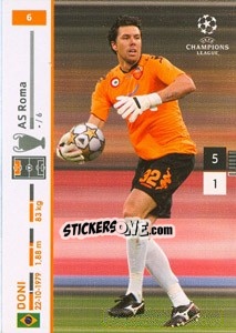 Sticker Doni - UEFA Champions League 2007-2008. Trading Cards Game n. 6 - Panini