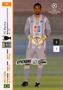 Sticker Helton - UEFA Champions League 2007-2008. Trading Cards Game n. 10 - Panini
