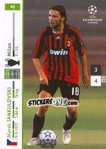 Sticker Marek Jankulovski - UEFA Champions League 2007-2008. Trading Cards Game n. 45 - Panini