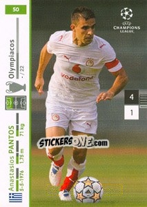Sticker Anastasios Pantos - UEFA Champions League 2007-2008. Trading Cards Game n. 50 - Panini