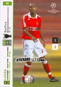 Sticker Luisao - UEFA Champions League 2007-2008. Trading Cards Game - Panini