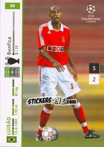 Sticker Luisao - UEFA Champions League 2007-2008. Trading Cards Game n. 69 - Panini