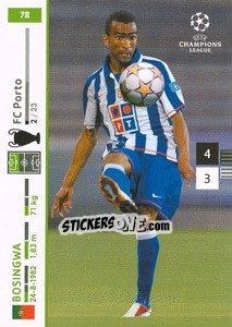 Sticker Bosingwa - UEFA Champions League 2007-2008. Trading Cards Game - Panini