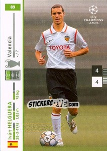 Sticker Ivan Helguera - UEFA Champions League 2007-2008. Trading Cards Game n. 89 - Panini