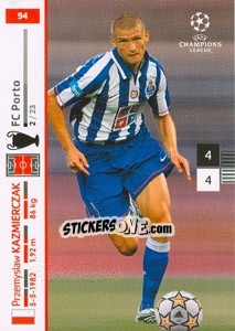 Sticker Przemyslaw Kazmierczak - UEFA Champions League 2007-2008. Trading Cards Game - Panini