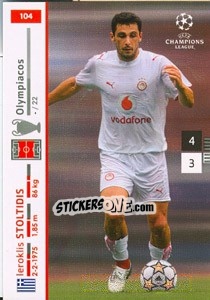 Sticker Ieroklis Stoltidis - UEFA Champions League 2007-2008. Trading Cards Game - Panini