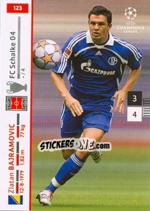 Sticker Zlatan Bajramovic - UEFA Champions League 2007-2008. Trading Cards Game n. 123 - Panini