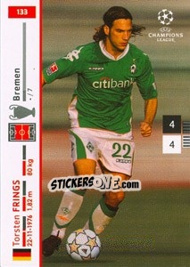 Sticker Torsten Frings - UEFA Champions League 2007-2008. Trading Cards Game - Panini