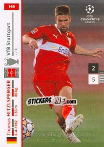 Sticker Thomas Hitzlsperger - UEFA Champions League 2007-2008. Trading Cards Game n. 149 - Panini