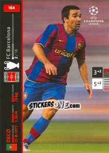 Sticker Deco - UEFA Champions League 2007-2008. Trading Cards Game n. 164 - Panini