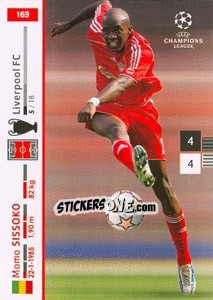 Sticker Mohamed Sissoko - UEFA Champions League 2007-2008. Trading Cards Game - Panini
